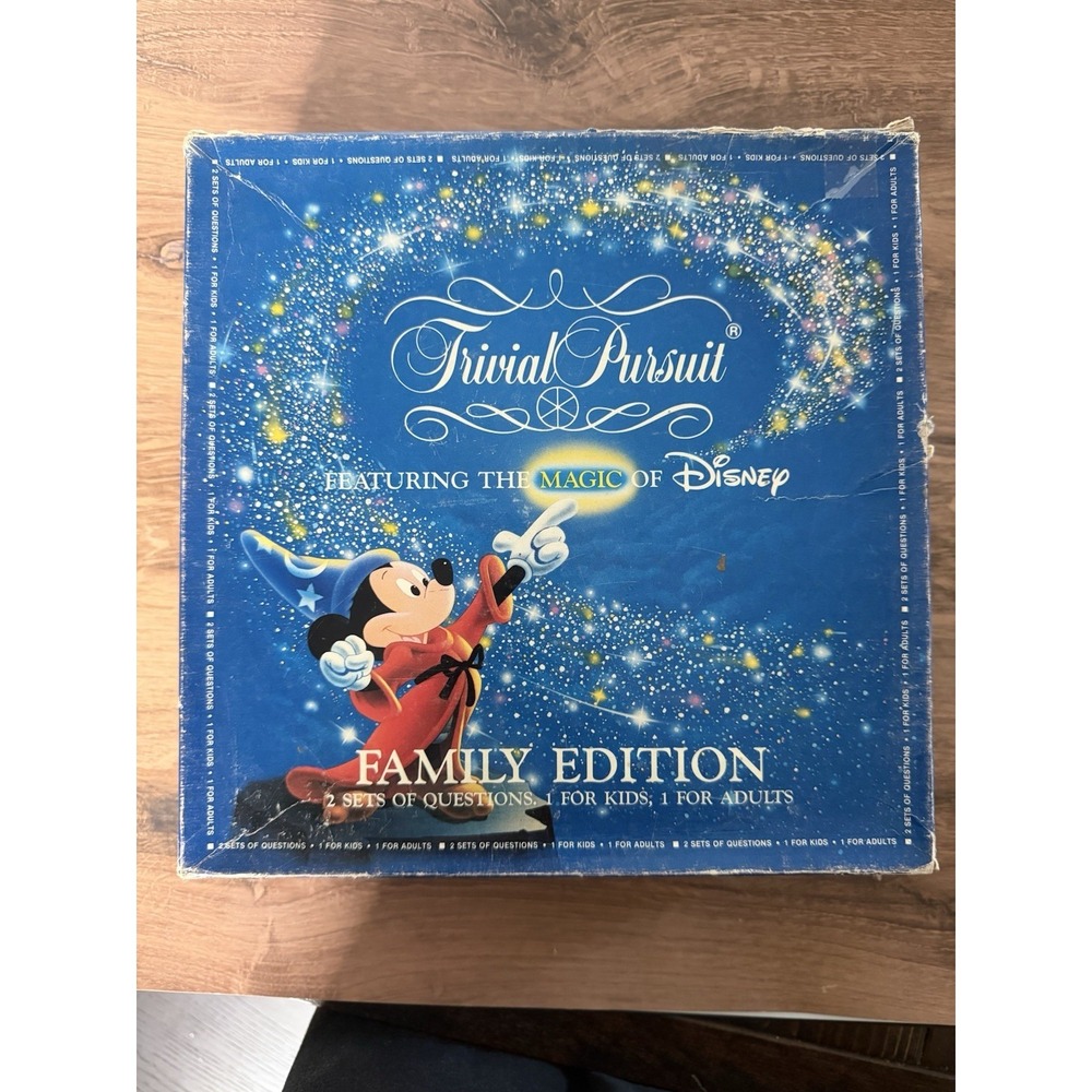 Vintage 1986 Trivial Pursuit Magic of Disney Family Edition Board Game  Complete